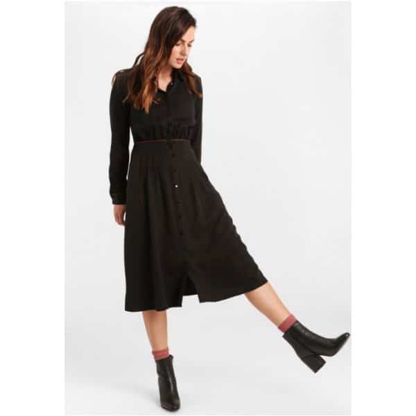 001.006737_BLACK_5 Γυναικείο σεμιζιέ Φόρεμα - Image 4