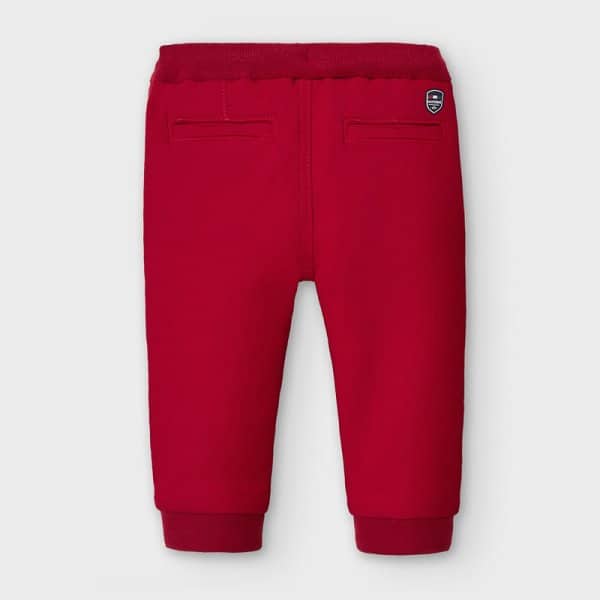 10-02579-078-800-5.jpg Παντελόνι μακρύ jogger baby αγόρι Κόκκινο - Image 2