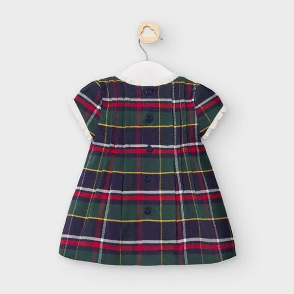 10-02867-025-800-5.jpg Φόρεμα καρό Νεογέννητο κορίτσι Πράσινο - Image 2