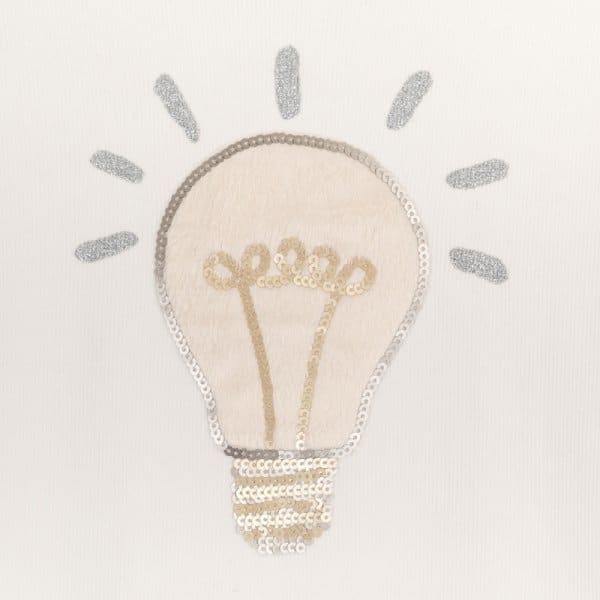 Μπλούζα μακρυμάνικη καναλέ κορίτσι Εκρού - Image 3