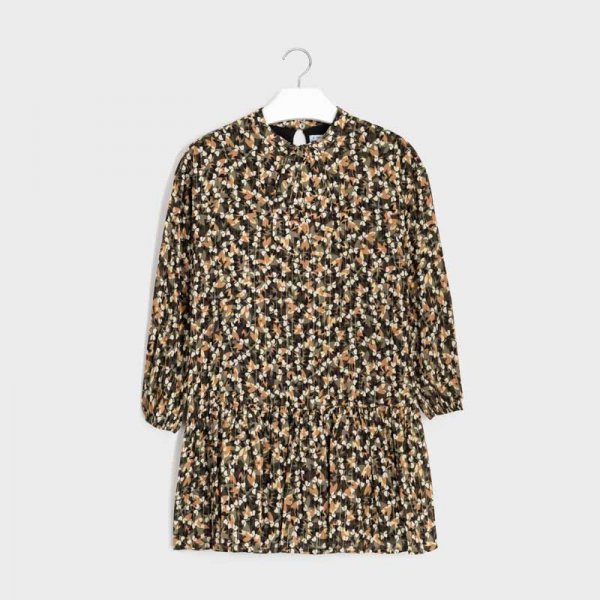 10-07969-002-800-4.jpg Φόρεμα σταμπωτό μεταλλιζέ κορίτσι Πράσινο - Image 1