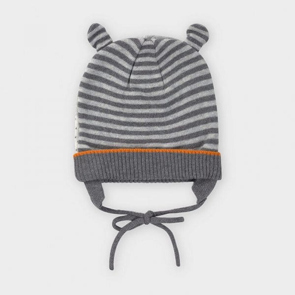 10-10841-066-800-5.jpg Σετ σκούφος και κασκόλ baby αγόρι Γκρι - Image 2