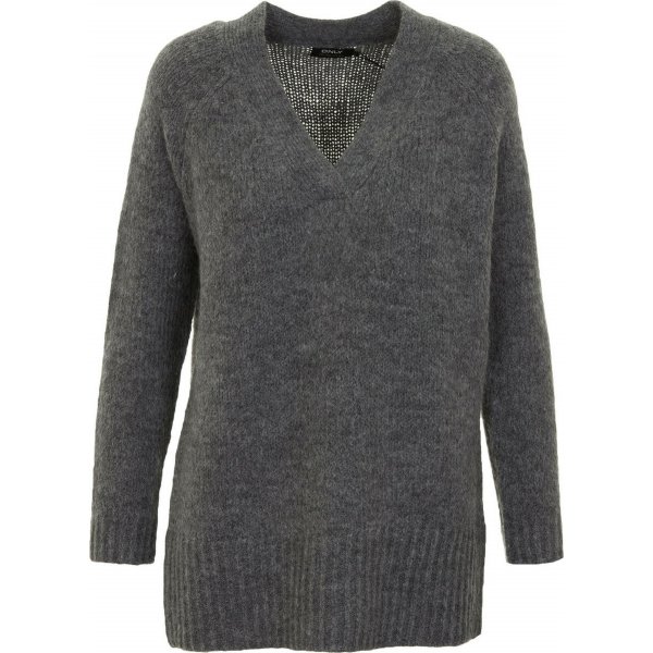 Μακρυμάνικο Γυναικείο Πουλόβερ Γκρι ONLY 15210994 - Image 1