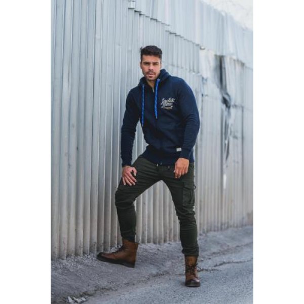 Jack & Jones Jorlars Sweat Zip Hood Φούτερ Μπλέ ζακέτα ανδρική - Image 2