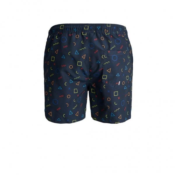 12184771_3547193_Back Jack & jones ανδρικό μαγιό βερμούδα  Μπλέ - Image 2