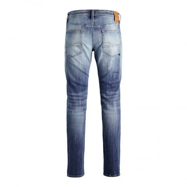 12185918_3564487_Back JACK & JONES Ανδρικό Παντελόνι Τζιν Ανοιχτό slim fit Μπλέ - Image 2