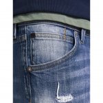 JACK & JONES Ανδρικό Παντελόνι Τζιν Ανοιχτό slim fit Μπλέ - Image 3