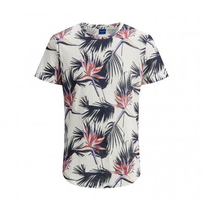 Jack & jones T-shirts ανδρικό κοντομάνικο Regular fit Cloud dancer