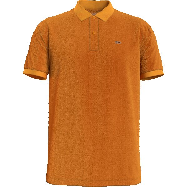 DM0DM09439S00_F Μπλούζα ανδρική Tommy Hilfiger Classics Solid Stretch Polo Μουσταρδί - Image 1
