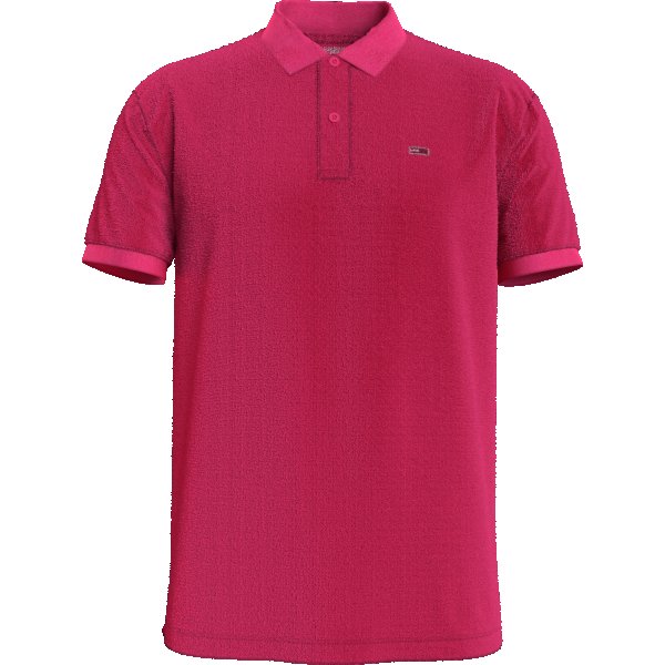 DM0DM09439T1K_F Ανδρική Μπλούζα Πόλο Tommy Hilfiger Classics Solid Φουξ - Image 4