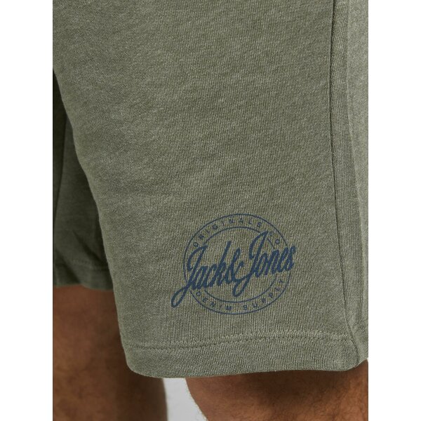JACK&JONES_SpringSummer2021_3375269_12174129 (2) Jack & jones ανδρική βερμούδα φούτερ 12174129-Dusty Olive - Image 3