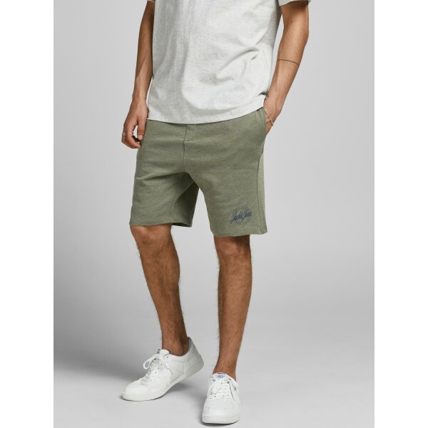 JACK&JONES_SpringSummer2021_3375269_12174129 (6) Jack & jones ανδρική βερμούδα φούτερ 12174129-Dusty Olive - Image 7