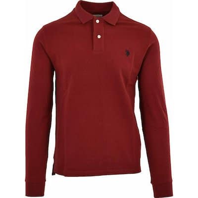 U.S. Polo Assn. ΑΝΔΡΙΚΗ ΜΠΛΟΥΖΑ POLO Μπορντώ
