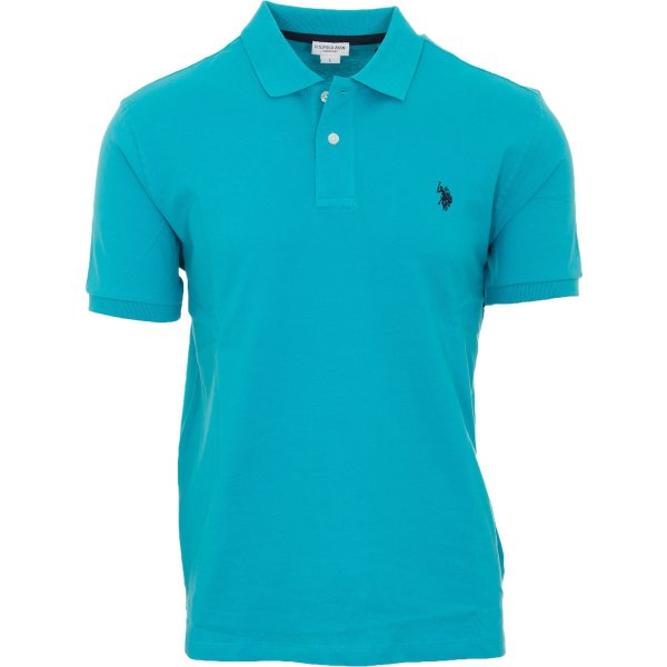 20210223132506_u_s_polo_assn_6012941029_230 Ανδρική Πόλο Μπλούζα US POLO ASSN Γαλάζιο - Image 1