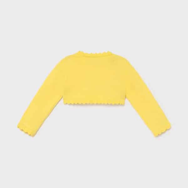 21-00306-036-800-5 Ζακέτα πλεκτή Ecofriends baby κορίτσι Κίτρινη - Image 2