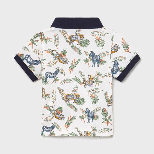 21-01101-004-800-5 Πόλο κοντομάνικο σταμπωτό baby αγόρι Πολύχρωμο - Image 2