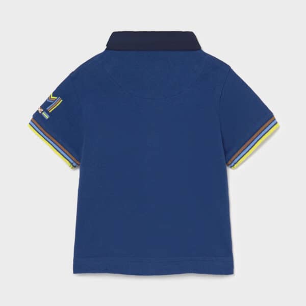 Πόλο κοντομάνικο κεντήματα baby αγόρι Μπλε βαθύ - Image 2