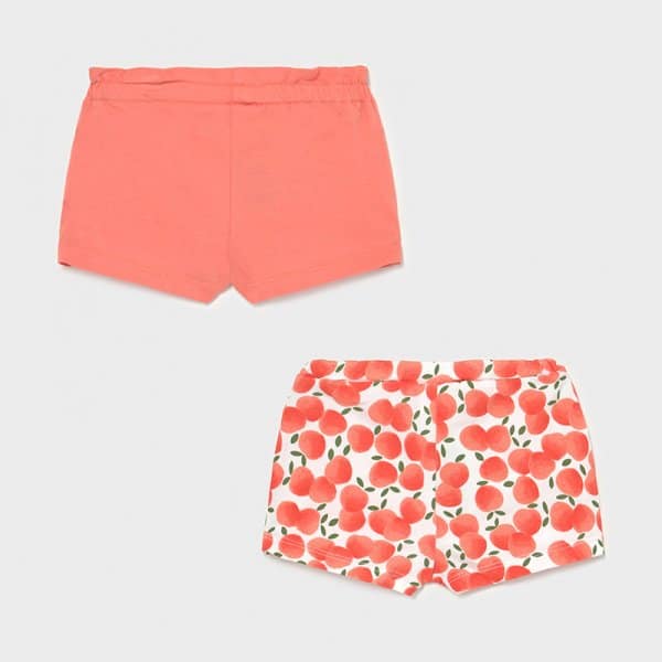 Σετ 2 σορτς Νεογέννητο κορίτσι Πορτοκαλί - Image 2