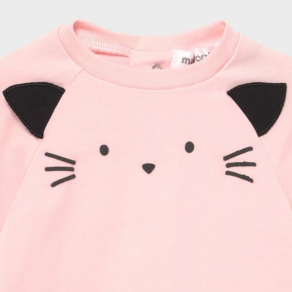 Σετ φορμάκι κλειστό πέλμα Νεογέννητο κορίτσι Ροζ - Image 3