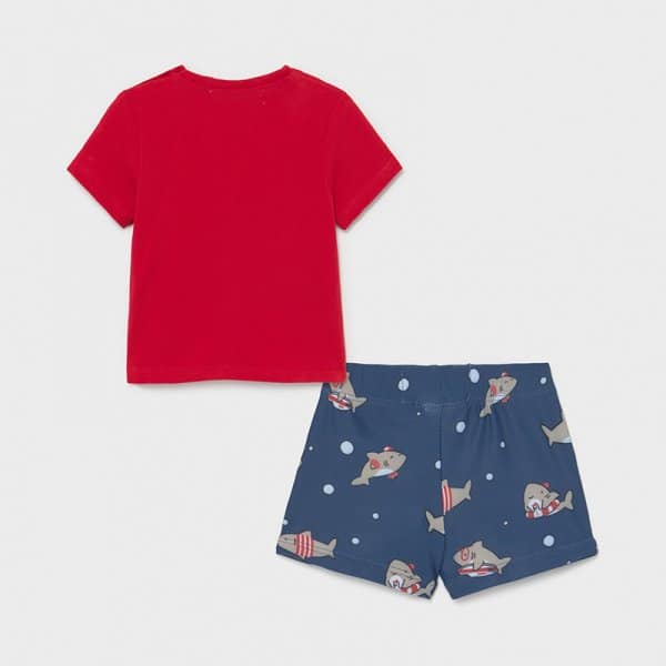 21-01652-014-800-5 Σετ μπάνιου και μπλούζα Νεογέννητο αγόρι Κόκκινο - Image 2