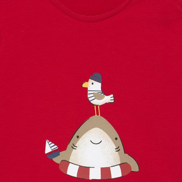 21-01652-014-800-6 Σετ μπάνιου και μπλούζα Νεογέννητο αγόρι Κόκκινο - Image 3