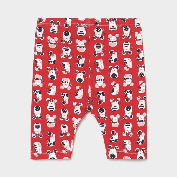 21-01705-066-800-5 Κολάν σταμπωτό Ecofriends baby κορίτσι Ποντικάκια Κόκκινο - Image 2