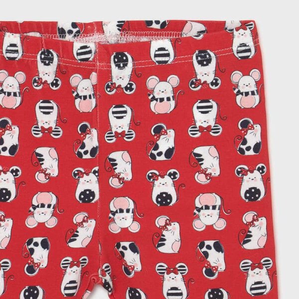 21-01705-066-800-6 Κολάν σταμπωτό Ecofriends baby κορίτσι Ποντικάκια Κόκκινο - Image 3