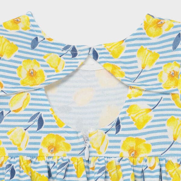 Σετ κολάν φόρεμα ζακέτα baby κορίτσι Κίτρινο - Image 3