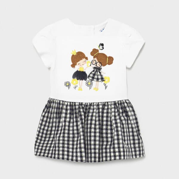 21-01969-092-800-4 Φόρεμα καρό baby κορίτσι Μπλε ναυτικό - Image 1