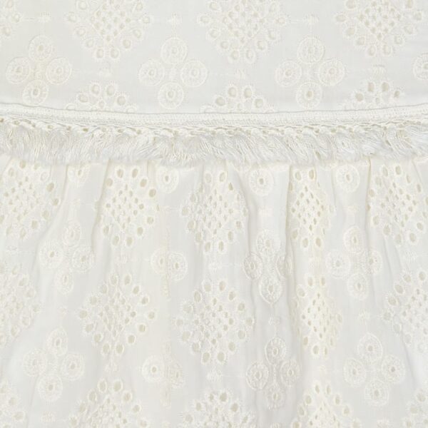 Πουκαμίσα γάζα κεντητή κορίτσι Εκρού - Image 3