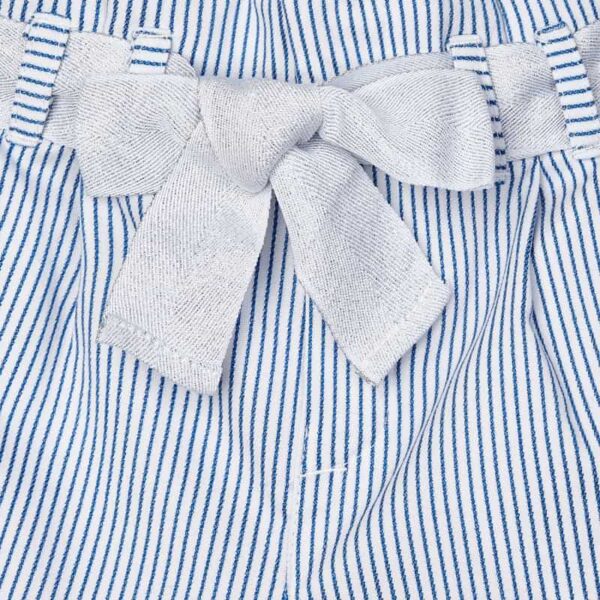 Παντελόνι μακρύ ρίγες κορίτσι Μπλε - Image 3