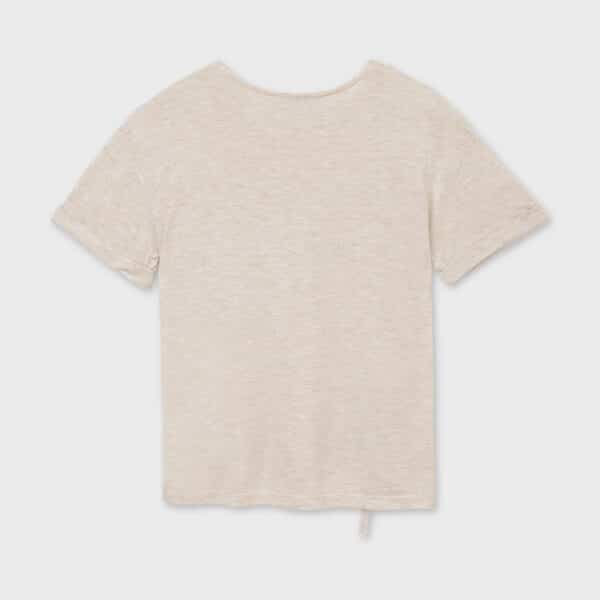 Μπλούζα τσέπες πούλιες κορίτσι Μπεζ - Image 2