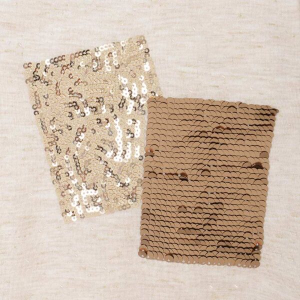 Μπλούζα τσέπες πούλιες κορίτσι Μπεζ - Image 4