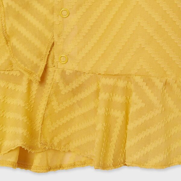 Πουκαμίσα βολάν κορίτσι Μουσταρδί - Image 3
