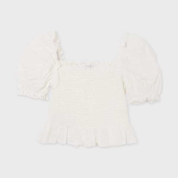 Πουκαμίσα κορίτσι Εκρού - Image 2