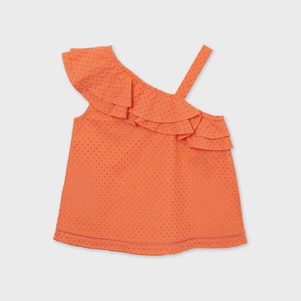 21-06189-037-800-5 Πουκαμίσα κορίτσι Πορτοκαλί - Image 2