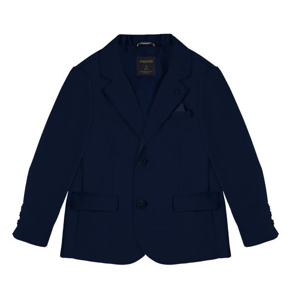 3404-38 Σακάκι λινό Μπλε ναυτικό - Image 1