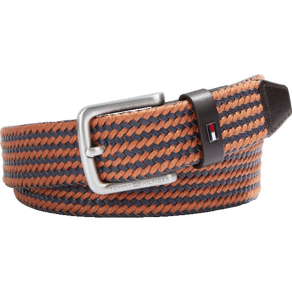 AM0AM073210GY_F Ανδρική ζώνη Tommy Jeans Casual Webbing3.5 - Image 2