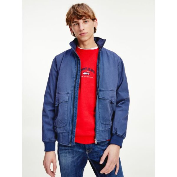C11_02_DM0DM10592C87_MO-ST-F2 Ανδρικό Μπουφάν Tommy Jeans Cotton Flag Collar Bomber - Image 1