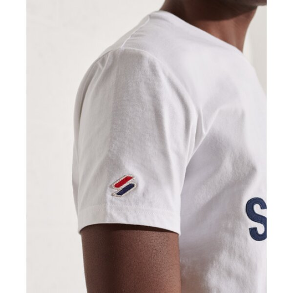 Ανδρική Μπλούζα Superdry Sportstyle Classic Tee Λευκή - Image 4