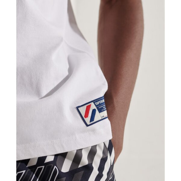 Ανδρική Μπλούζα Superdry Sportstyle Classic Tee Λευκή - Image 5