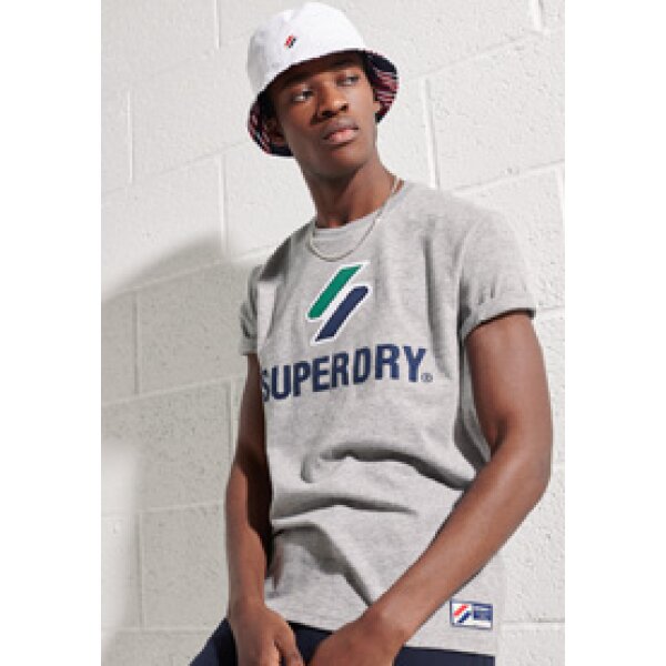 Ανδρική Μπλούζα Superdry Sportstyle Classic Tee Γκρί - Image 1