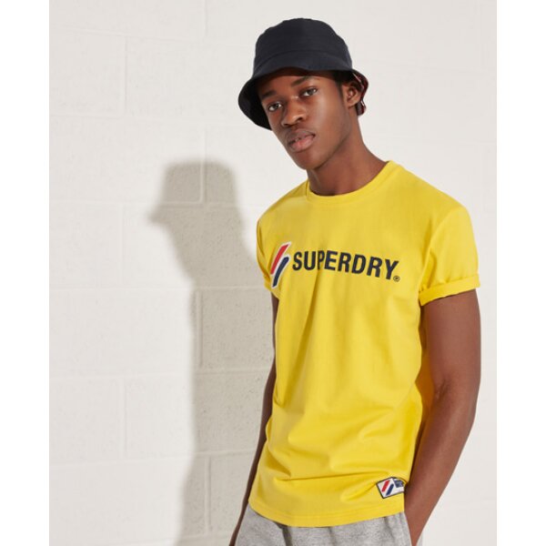 Main Ανδρική Μπλούζα Κοντομάνικη Syperdry Sportstyle Applique Κίτρινη - Image 1