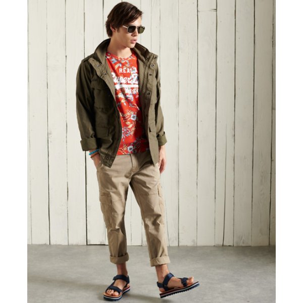 Dress Out Ανδρική Μπλούζα Syperdry Vl Aop Tee Κόκκινο - Image 3