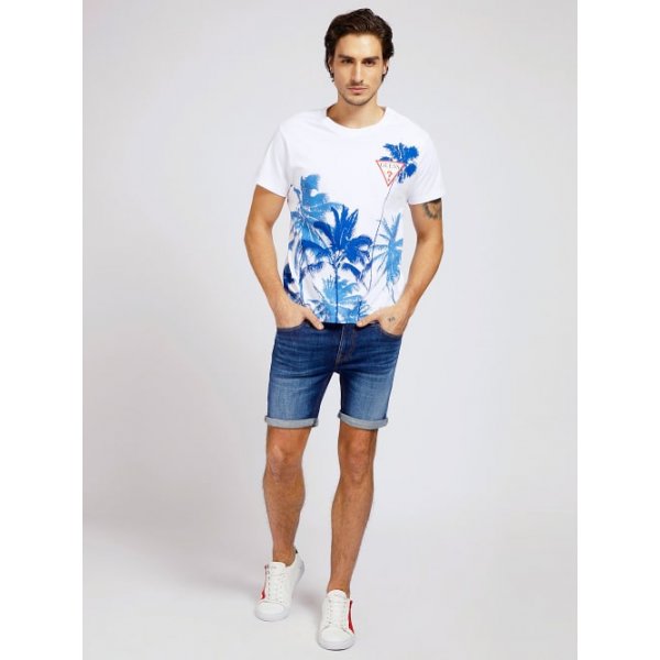 Ανδρική Μπλούζα Guess Windswell Cn Ss Tee Λευκό - Image 2