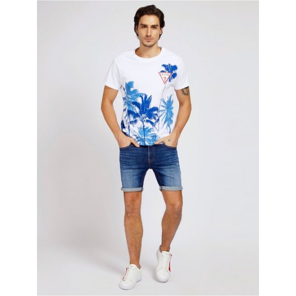 Ανδρική Μπλούζα Guess Windswell Cn Ss Tee Λευκό - Image 4