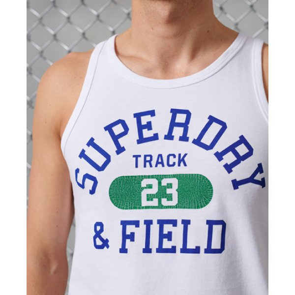 Ανδρική Μπλούζα Αμάνικη Superdry Brilliant Λευκό - Image 1