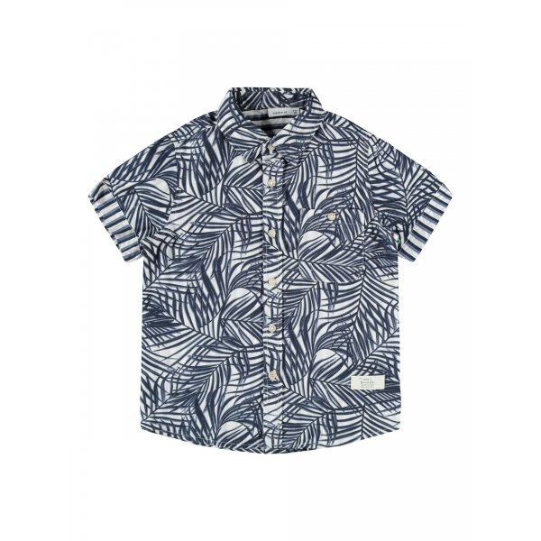 NAME-IT_3558040_13187435 Πουκάμισο κοντομάνικο Name it Μπλέ - Image 1