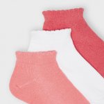 Σετ 3 καλτσάκια κορίτσι Κοραλί - Image 2