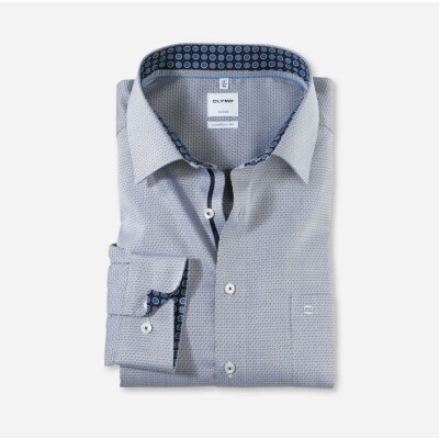 Ανδρικό Πουκάμισο OLYMP Luxor comfort fit / New Kent  Μπλέ